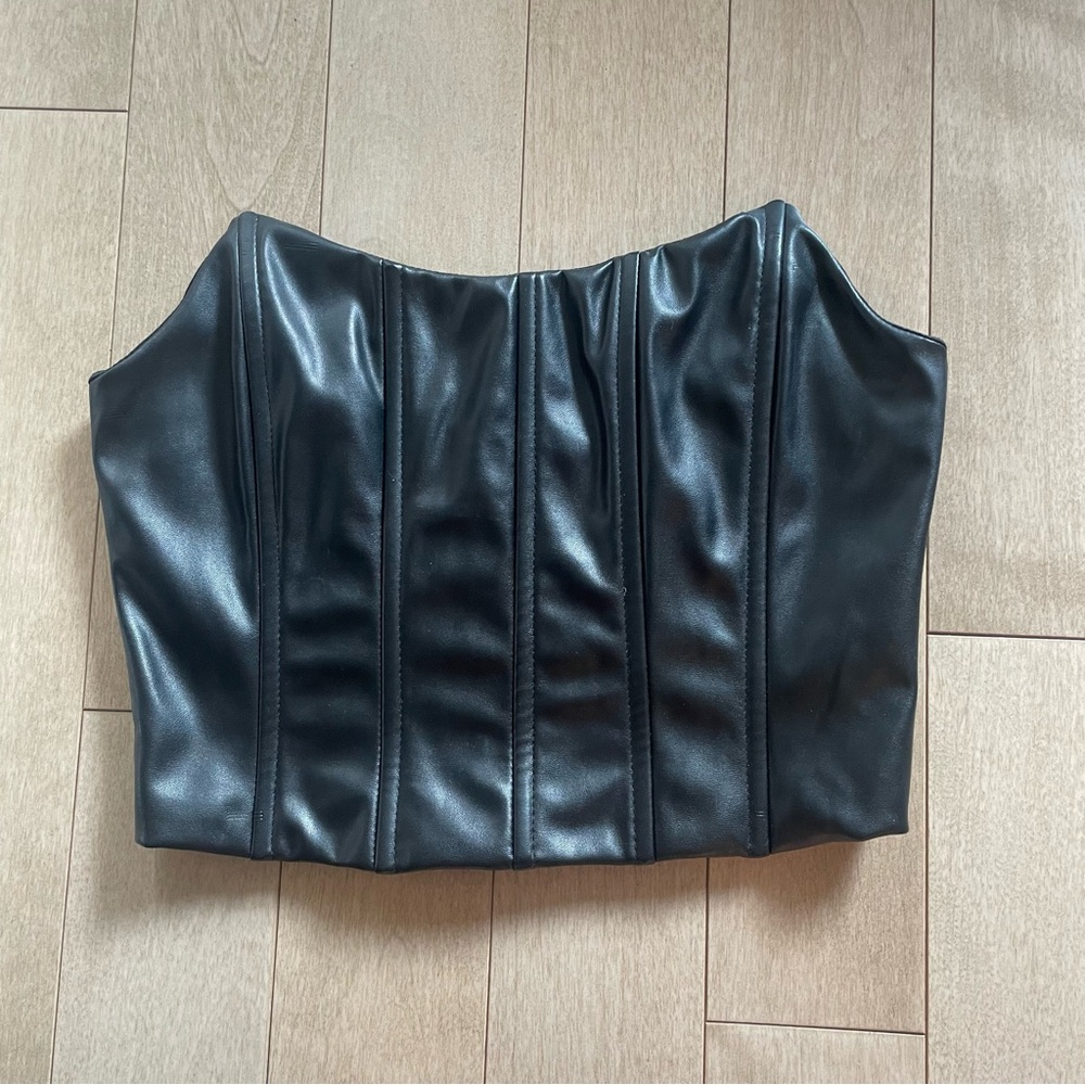 Leather corset